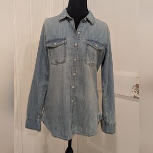 Classic Denim Button-Up Shirt